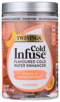 TWINING TEA: Tea Cold Inf Peach Pasnfr, 12 bg