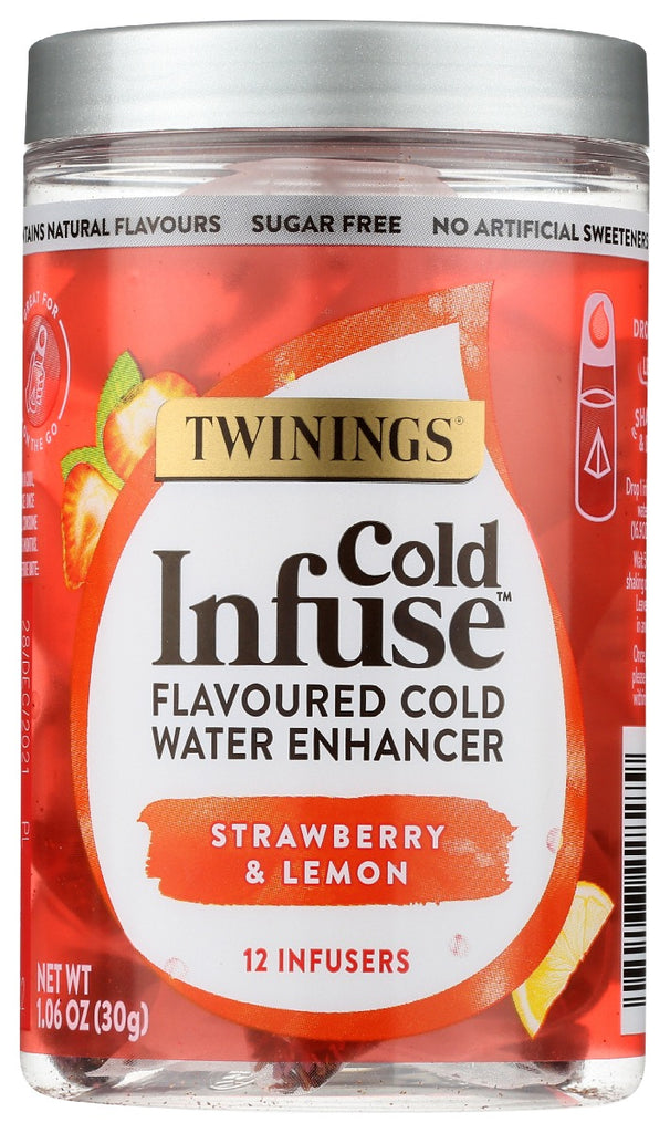 TWINING TEA: Tea Cold Infse Strw Lmn, 12 bg