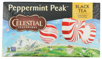 CELESTIAL SEASONINGS: Tea Black Pprmnt Peak, 20 bg