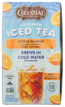 CELESTIAL SEASONINGS: Tea Cld Brw Citrus, 18 bg