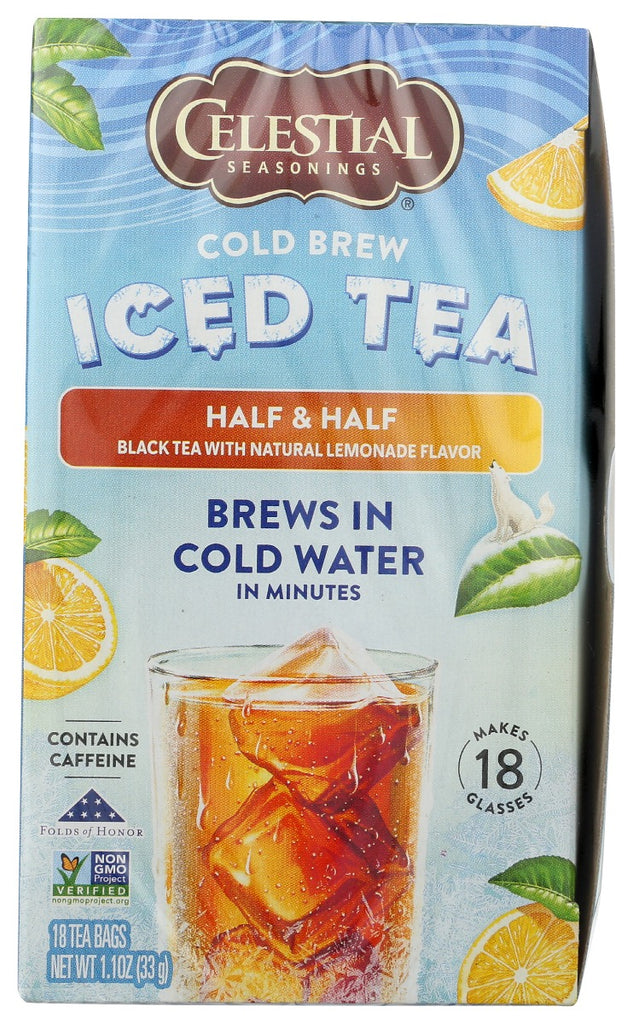 CELESTIAL SEASONINGS: Tea Cld Brw Half And Half, 18 bg