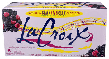 LA CROIX: Water Sprkl Blk Rasp 8Pk, 96 fo