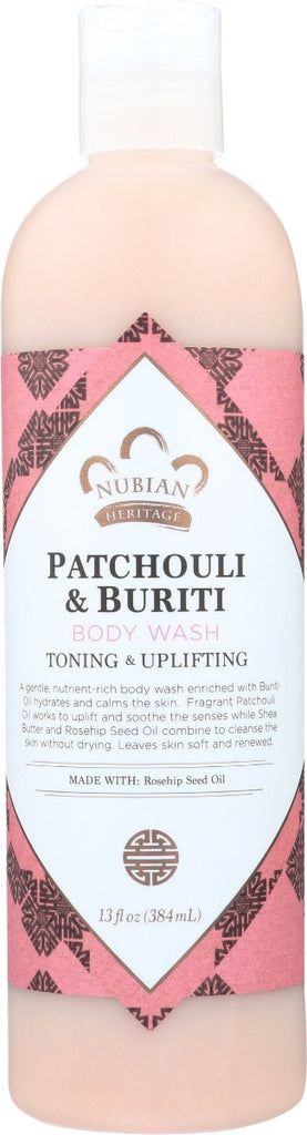 NUBIAN HERITAGE: Body Wash Patchouli, 13 oz