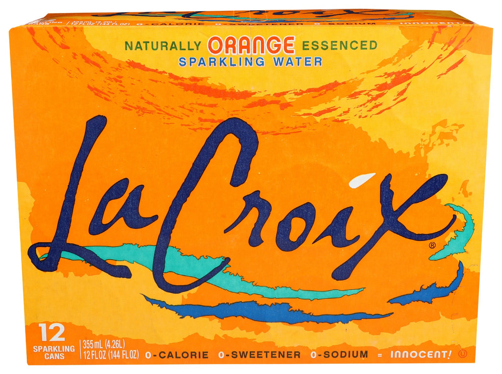 LA CROIX: Wtr Spark Orange 12Pk 12Z, 144 fo