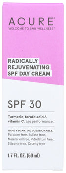 ACURE: Cream Day Rjvntng Spf30, 1.7 fo