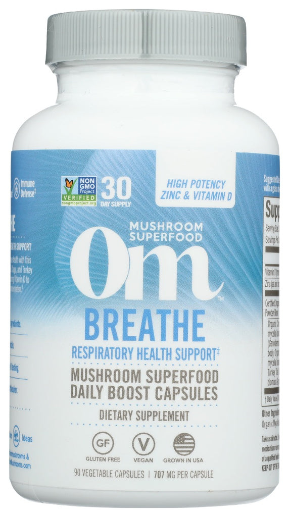 OM MUSHROOMS: Breathe Cp, 90 cp