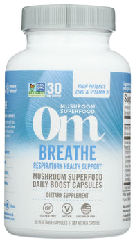 OM MUSHROOMS: Breathe Cp, 90 cp