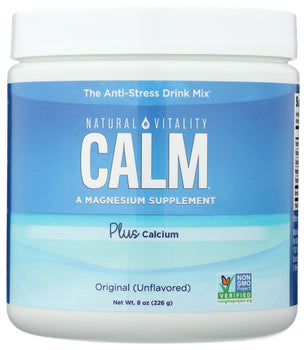 NATURAL VITALITY: Calm Calcium Plain, 8 oz