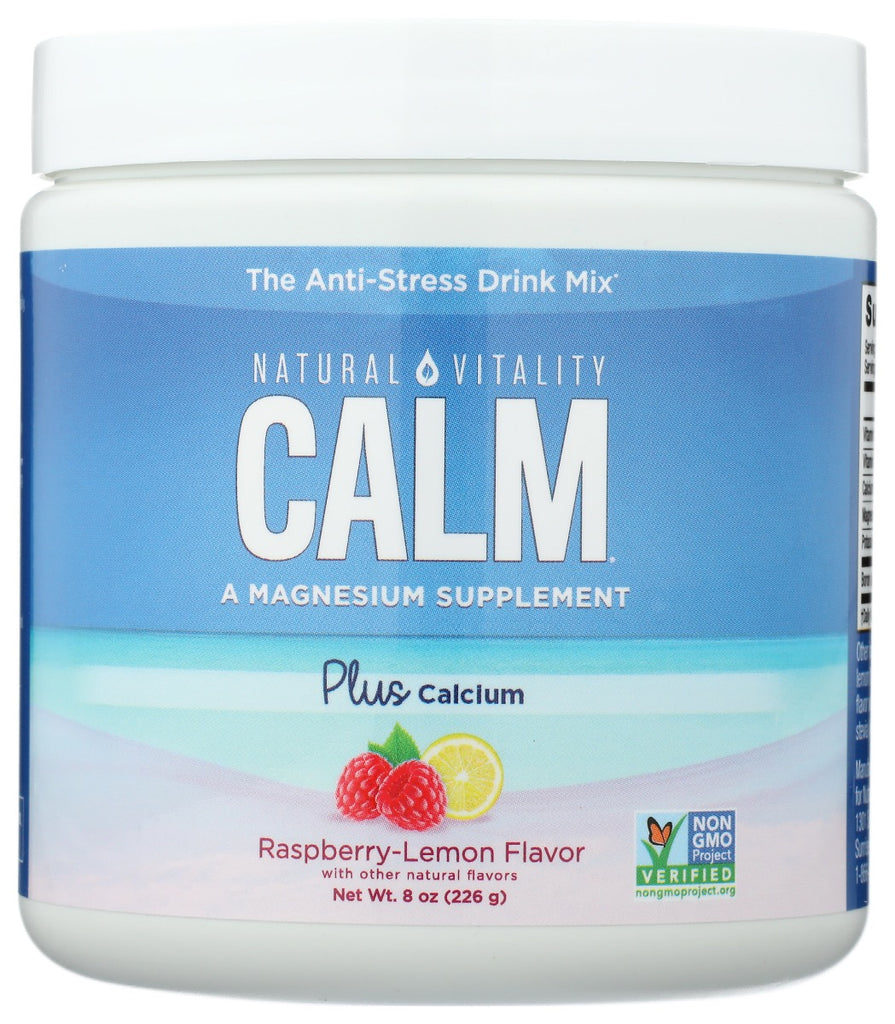 NATURAL VITALITY: Calm Calcium Rspbry Lemon, 8 oz