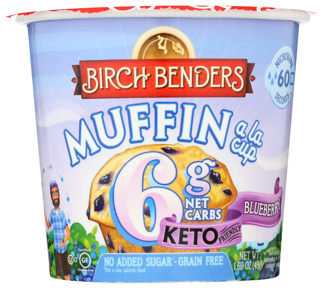 BIRCH BENDERS: Baking Cup Blbrry Muffin, 1.69 oz