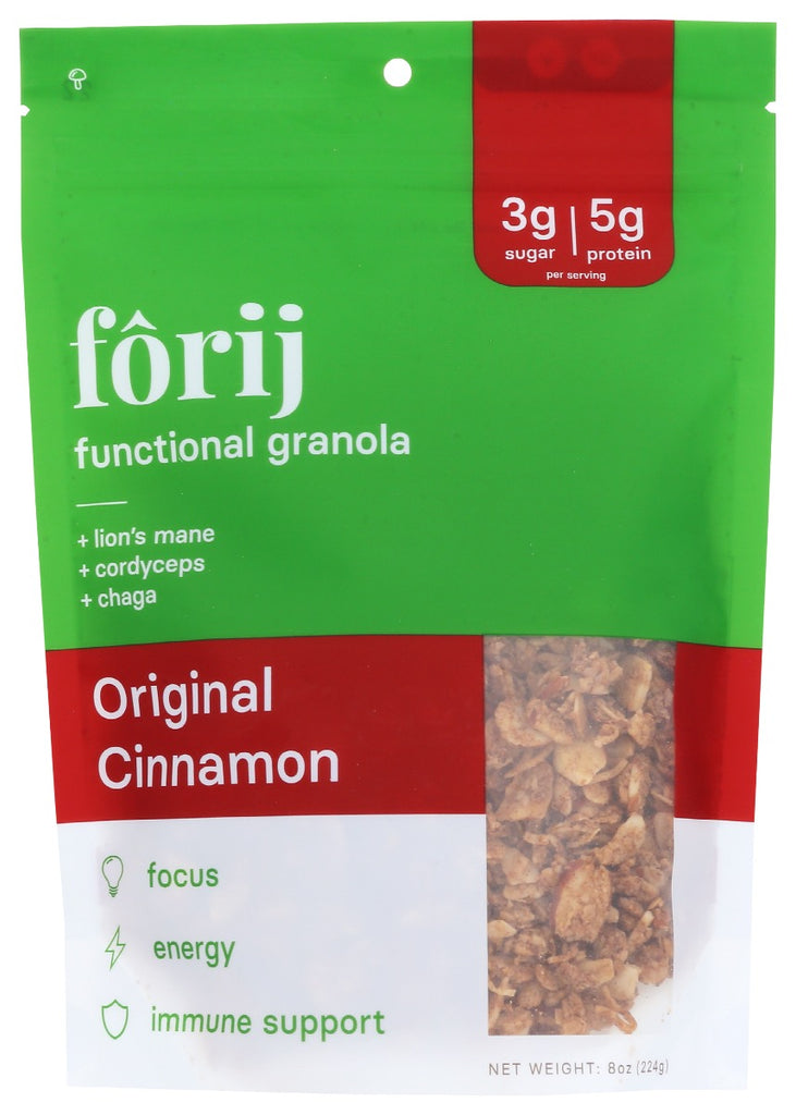 FORIJ: Granola Cinnamon, 8 oz