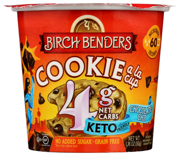 BIRCH BENDERS: Baking Cup Chochip Cookie, 1.76 oz