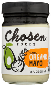 CHOSEN FOODS: Classic Mayo Org, 12 oz