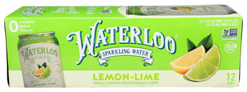 WATERLOO SPARKLING WATER: Water Sprkl Lmn Lime 12Pk, 144 fo