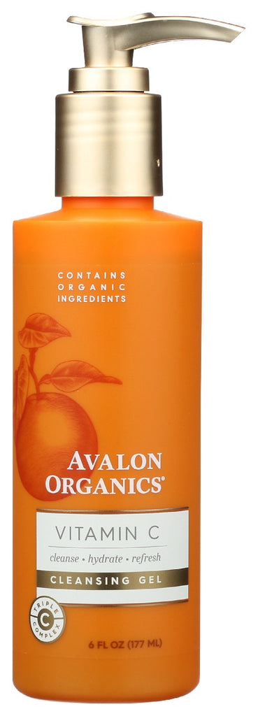 AVALON ORGANICS: Cleanser Gel Vitamin C, 6 oz