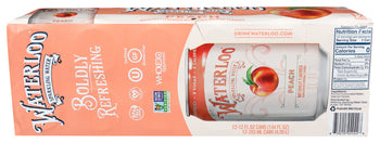 WATERLOO SPARKLING WATER: Water Sprkl Peach 12 Pk, 144 fo