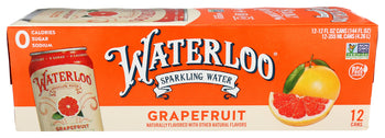 WATERLOO SPARKLING WATER: Water Sprklg Grpfrt 12Pk, 144 fo