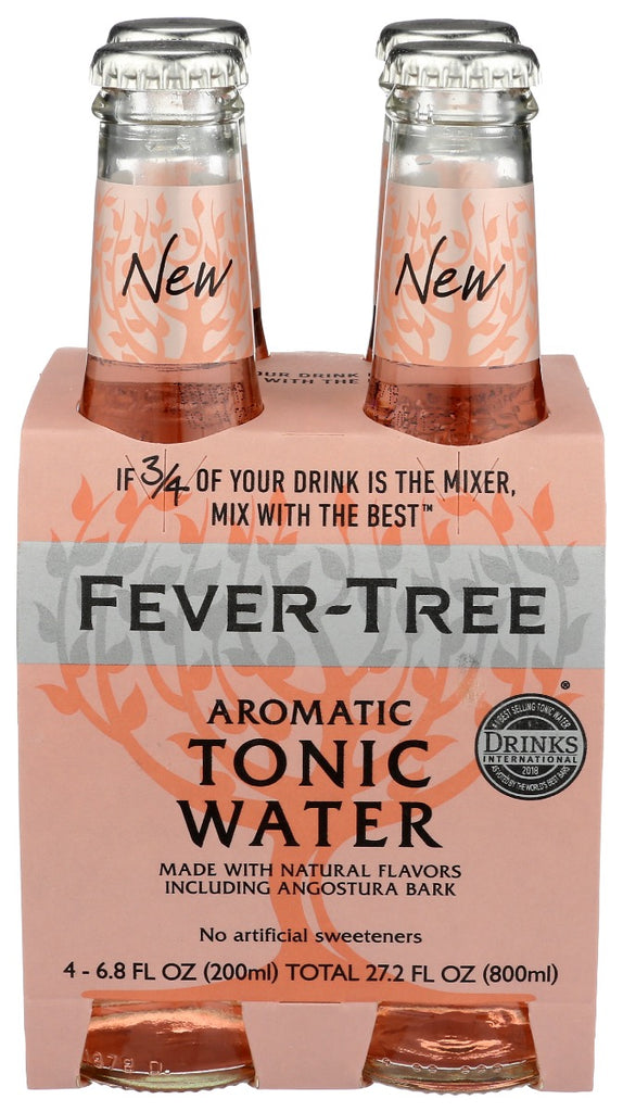 FEVER TREE: Water Tonic Aromatic 4Pk, 27.2 fo