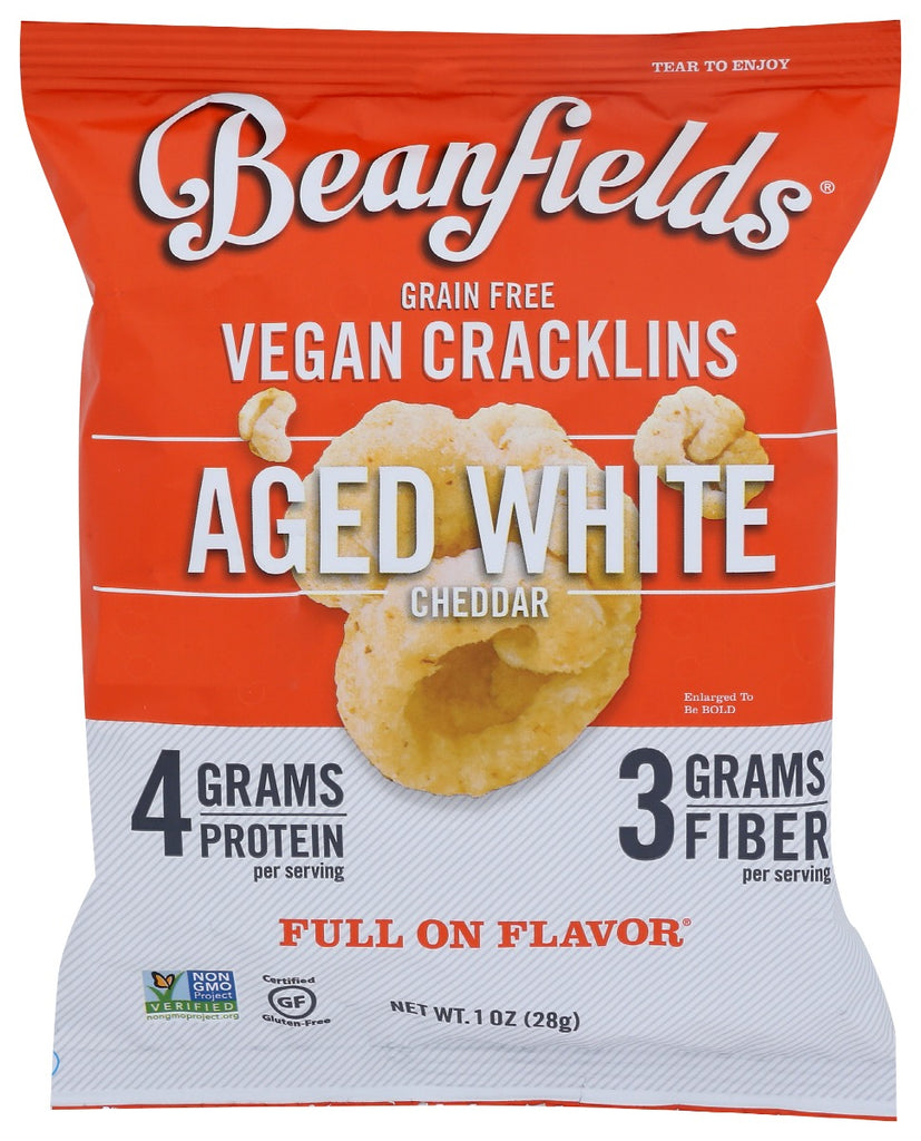 BEANFIELDS: Cracklins Agd White Chddr, 1 oz