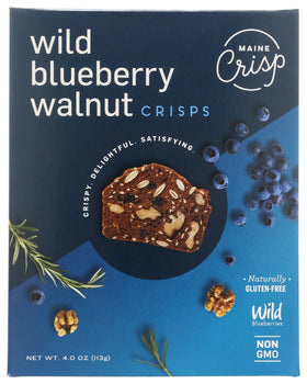 MAINE CRISP: Crisps Blueberry Walnut, 4 oz