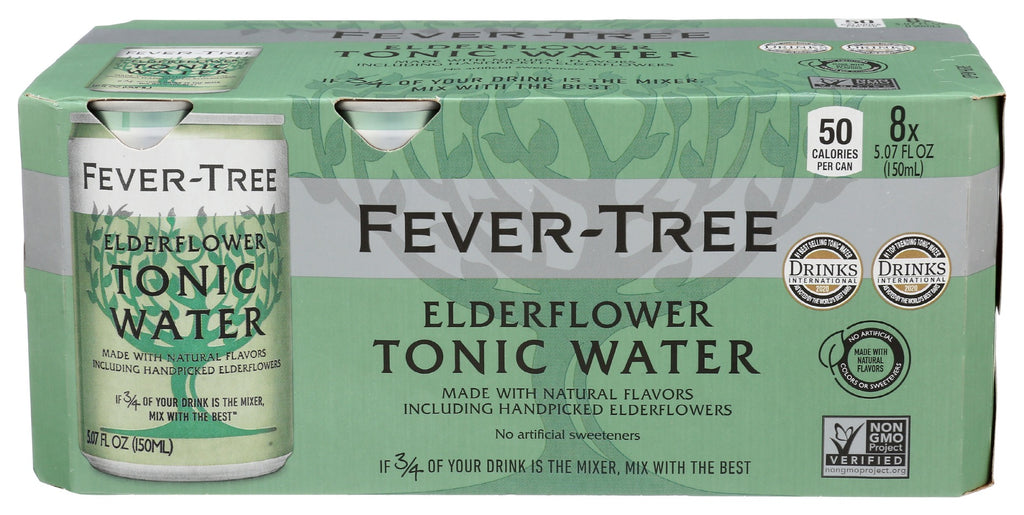 FEVER TREE: Water Tonic Elderflower, 40.56 fo