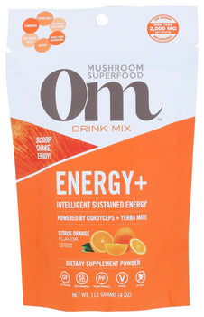 OM MUSHROOMS: Energy+ Citrus, 4 oz