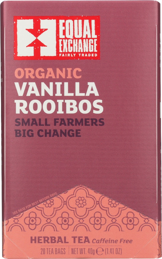 EQUAL EXCHANGE: Tea Vanilla Rooibos Org, 20 bg