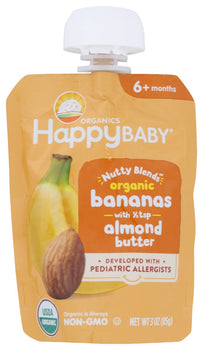 HAPPY BABY: Food Baby Bnana Almnd Btr, 3 oz