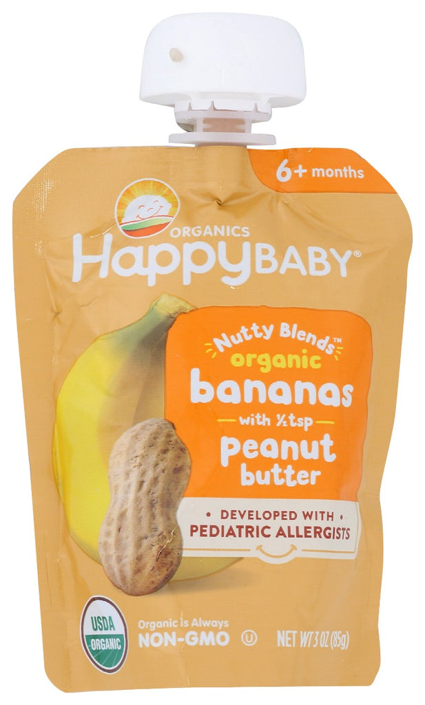 HAPPY BABY: Food Baby Bnana Pnut Bttr, 3 oz