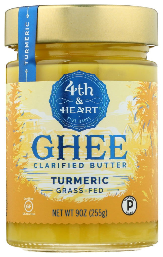 4TH HEART: Ghee Turmreic Grass Fed, 9 oz