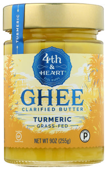4TH HEART: Ghee Turmreic Grass Fed, 9 oz