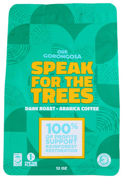 OUR GORONGOSA COFFEE: Coffee Speak For Trees Dk, 12 oz