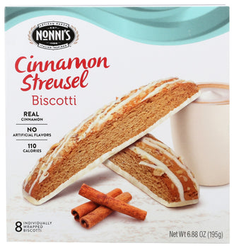 NONNIS: Biscotti Cinnamon Strusel, 6.88 oz