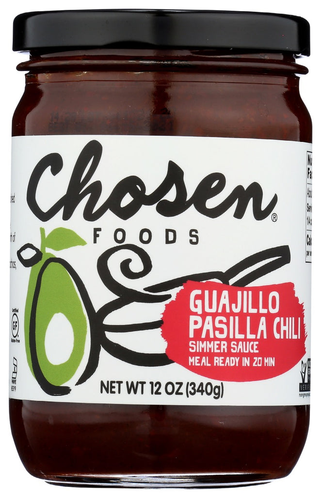 CHOSEN FOODS: Sauce Simmer Gaujillo Chl, 12 oz