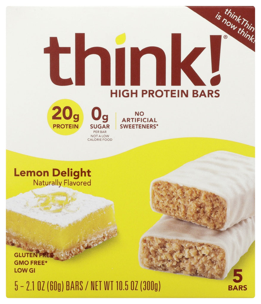 THINK!: Bar Lemon Delight Gf 5Pc, 10.5 oz