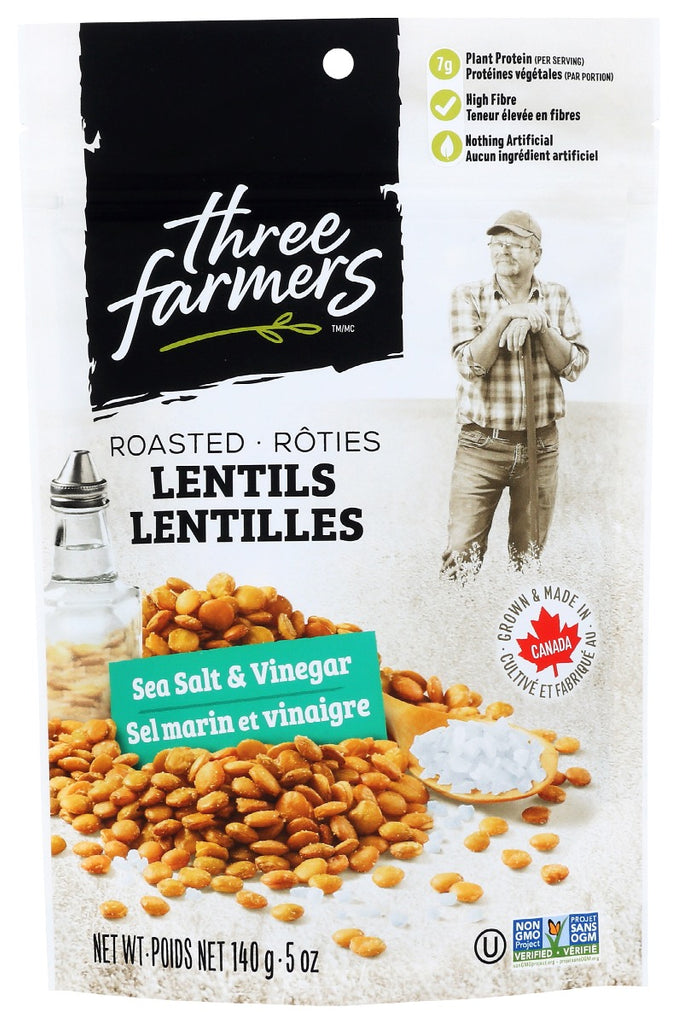 THREE FARMERS FOODS INC: Snack Lentil Sslt Vinegar, 140 gm