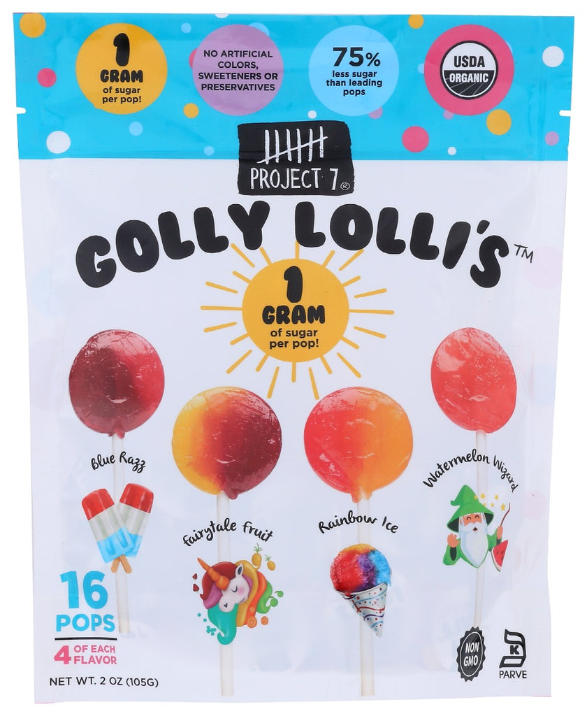 PROJECT 7: Lollipops Golly Low Sugar, 3.5 oz