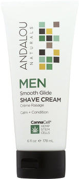 ANDALOU NATURALS: Cream Shave Men Smth Glid, 6 fo