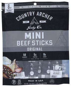 COUNTRY ARCHER: Beef Stick Original Mini, 4 oz