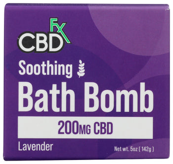 CBDFX: Bath Bomb Soothing Cbd, 1 pc