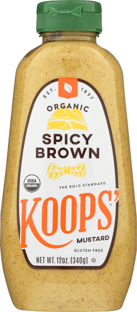 KOOPS: Mustard Spicy Brown Org, 12 oz