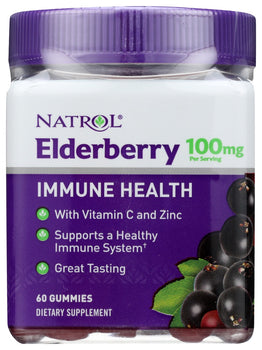 NATROL: Elderberry Gummies 100Mg, 60 pc