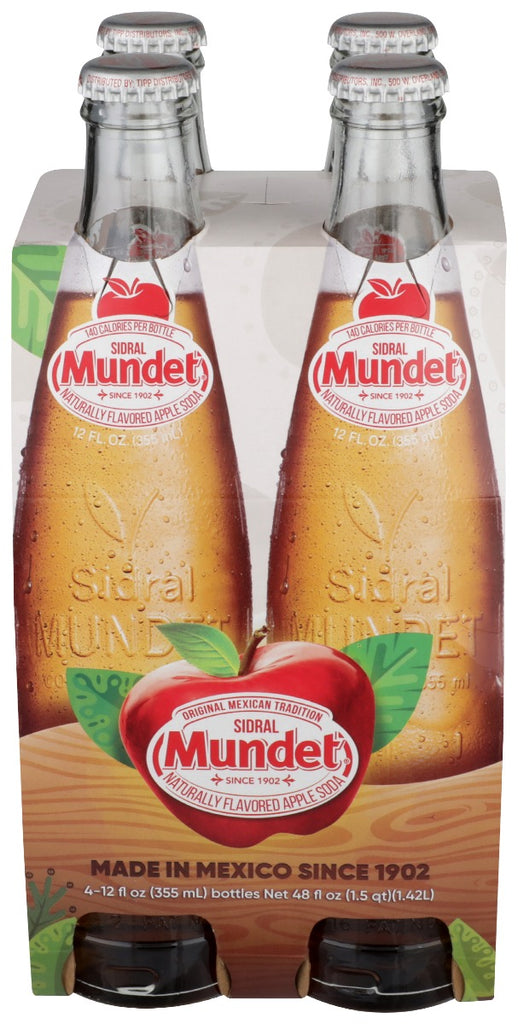 JARRITOS: Bev Sidral Mundet 4Pk, 12 oz