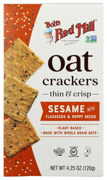BOBS RED MILL: Crackers Oat Sesame, 4.25 oz