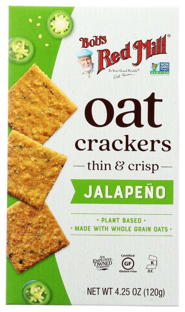 BOBS RED MILL: Crackers Oat Jalepeno, 4.25 oz