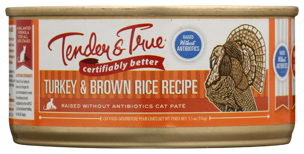 TENDER AND TRUE: Cat Fd Turkey & Brn Rice, 5.5 oz