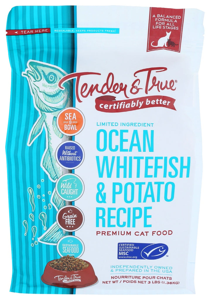 TENDER AND TRUE: Cat Fd Whitefish & Potato, 3 lb