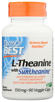 DOCTORS BEST: L Theanine With Suntheani, 90 vc