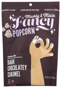 MADDY & MAIZE: Popcorn Drk Choc Caramel, 5.5 oz