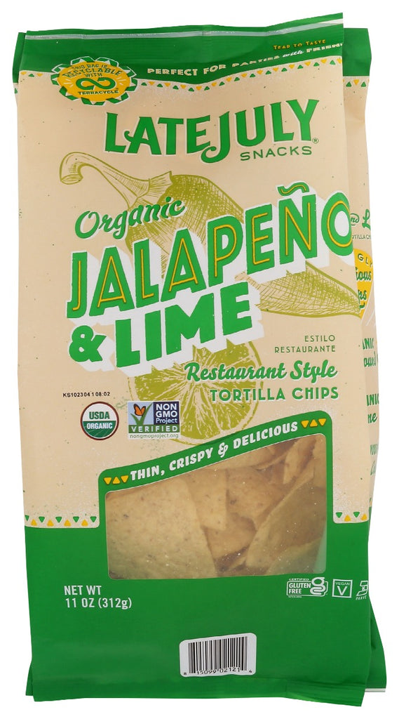 LATE JULY: Chip Tortilla Jalpn Lime, 11 oz